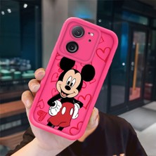 Ucuc Redmi K60 Ultra Uyumlu Pembe Kırmızı Silikon Kılıf Darbeye Dayanıklı Kamera Koruma