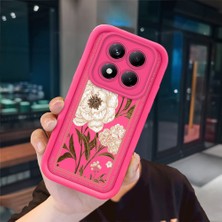 Ucuc Redmi Note 14 Pro Plus+ 5g Uyumlu Pembe Kırmızı Silikon Kılıf Darbeye Dayanıklı Kamera Koruma