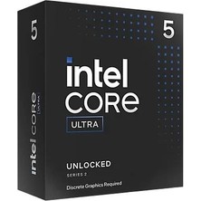 Erdo Ticaret Intel Core Ultra 5-245KF, 14 Core, 4.2ghz, 24MB, 125W, LGA1851, 15.nesil, Box, (Dahili Grafik Yok, F