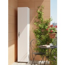 Freehome Premium Mdf Ürün Line Banyo Dolabı Düzenleyici Organizer Uzun Raf Ünitesikapaklı Slim Koridor Dolabı