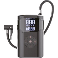 Avcı Teknoloji Market Şarjlı Mini Hava Kompresörü Otomobil Motosiklet Bisiklet Lastik Pompası 4000MAH Dijital Göstergeli