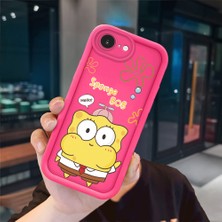 Ucuc iPhone 16E Uyumlu Pembe Kırmızı Silikon Kılıf Darbeye Dayanıklı Kamera Koruma