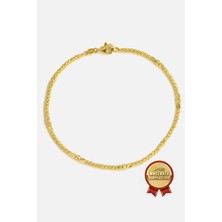 Meks Jewels Mikron Altın Kaplama 925 Ayar Gümüş Dorika Bileklik