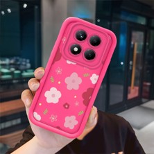 Ucuc Redmi Note 14 Pro 4g Uyumlu Pembe Kırmızı Silikon Kılıf Darbeye Dayanıklı Kamera Koruma