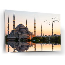 Shiny Art Yansımalı Sultanahmet Camii Cam Tablo - ISL253