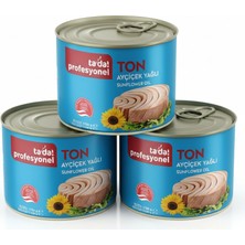 Tada Ayçiçek Yağlı Ton Balığı 1705 G x 3’lü Paket – Büyük Boy Teneke – Profesyonel Mutfak & Toplu Tüketim