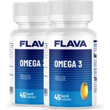 FLAVA OMEGA 3 - 45 kapsül x 2 Adet