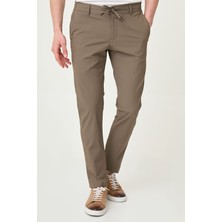 MCR Düz Super Slim Fit Beli Lastikli Ipli Erkek Pantolon