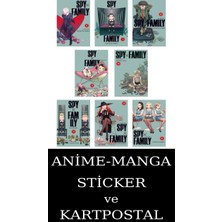 Gerekli Şeyler Yayıncılık Spy x Family 6-7-8-9-10-11-12-13 Manga Seti (8 Kitap) / Anime-Manga Sticker ve Kartpostal Hediyeli