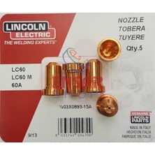 Esbifix Lincoln Electric W3X893-15A Plazma Nozul Nozzle 15A