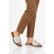 Pierre Cardin Beyaz Hafif Ince Taban Kadın Günlük Terlik PC-54624 Z