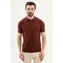 MCR Düz Slim Fit Polo Yaka Erkek Triko T-Shirt