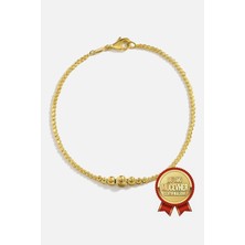 Meks Jewels Mikron Altın Kaplama Gümüş Dorika Bileklik