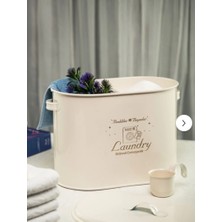 Bölmeli Metal Kapaklı Ölçekli Deterjanlık, Toz Deterjanlık, Banyo Deterjanlık, (Laundry Baskılı)