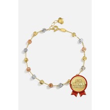 Meks Jewels Mikron Altın Kaplama Gümüş Dorika Bileklik