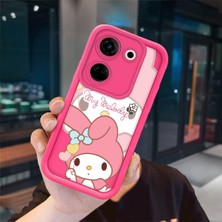 Ucuc Tecno Camon 20 Pro 4g Uyumlu Pembe Kırmızı Silikon Kılıf Darbeye Dayanıklı Kamera Koruma
