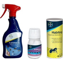 Belirtilmemiş K-Othrine Sprey 500ML + Habitro + Sc 50 ml Genel Haşere En Etkili Set