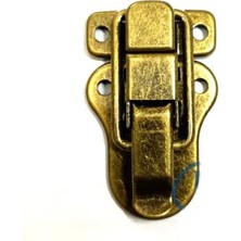 Pileli Store Sandık, Kutu Klipsi, Ön Kilidi - 48X30MM, Antik, 1 Adet