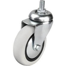 Pileli Store Hts 352 - 75X25 mm Pvc Makaralı Vidalı Teker 4 Adet