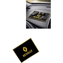 Tusba Market Renault Logolu Torpido Üstü Kaydırmaz Ped | Araç İçi Aksesuar