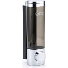 Aura Bath Mutfak ve Banyo Için Duvara Monte Pratik Sıvı Sabun ve Şampuan Dispenseri - Lüks Tasarım - 300ML