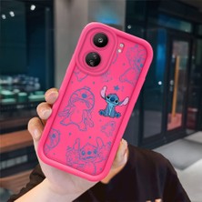 Ucuc Poco C65 Uyumlu Pembe Kırmızı Silikon Kılıf Darbeye Dayanıklı Kamera Koruma