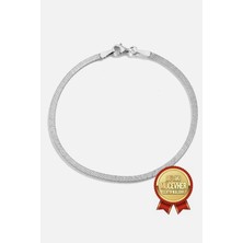 Meks Jewels Gümüş Pres Erkek Bilekliği