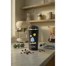 Any Morning 510 ml Paslanmaz Çelik Termos Mug, 6 Saat Sıcak, 10 Saat Soğuk, Siyah  SK22016