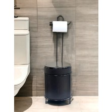 Çöp Kovalı Banyo Tuvalet Kağıtlığı Metal Malzeme ile Modern Tasarım 1 Parça