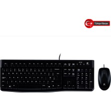 Starseven Logitech MK120, 920-002560, USB Kablolu, Türkçe Q, Klavye Mouse Set