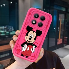 Ucuc Redmi Note 14 Pro Plus+ 5g Uyumlu Pembe Kırmızı Silikon Kılıf Darbeye Dayanıklı Kamera Koruma
