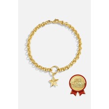 Meks Jewels Mikron Altın Kaplama Gümüş Star Bileklik