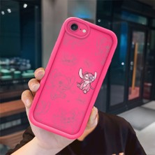 Ucuc iPhone 7/8/se 2020 2022 Uyumlu Pembe Kırmızı Silikon Kılıf Darbeye Dayanıklı Kamera Koruma
