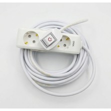 İNWATT 40 Metre Anahtar Fişli 3'lü (Viko) Uzatma Ara Kablosu Seyyar