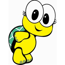 Ben U Sen Sayılarla Boyama Kasnaklı Tablo Seti Fırça Boya Dahil 30X40CM Kaplumbağa