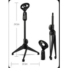 CAILON Mikrofon Standı Masaüstü Mikrofon Ayak Yükseklik Ayarlı Mikrofon Tutucu