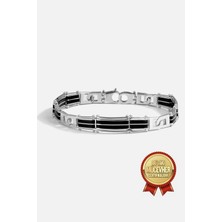 Meks Jewels Mikron Altın Kaplama Gümüş Dolce Modeli Erkek Bilekliği