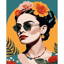 Ben U Sen Sayılarla Boyama Kasnaklı Tablo Seti Fırça Boya Dahil 40X50CM Frido