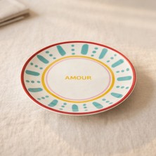 Evidea Kitchen Amour Servis Tabağı - Renkli - 25 cm