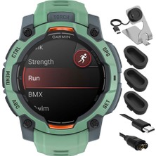 Garmin 010-02936-01 Instinct 3-45 mm Açık Gps Akıllı Saatamoled Neo Tropic With Neo Tropic Band Sche With Şarj Dock, Silikon Dust Cover 3 Pack And USB Type C Şarj ve Sync Cable