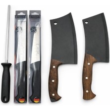 Solingen Kurban Kasap Sıyırma Bıçak Satır Masat Set 1