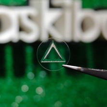 Baskı Babası Dokunsal Uyarı Etiketi Ts En Iso 11683 Üçgen Şeffaf Kabarmalı 1.000 Adet