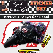 Baskı Babası Toprak Razgatlıoğlu 07 Numara El Turco Grenaj Motor Otomobil Sticker Etiket Set Motogp 2026