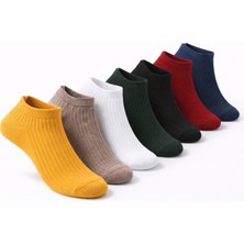 Sky Socks 8'li Erkek Renkli Patik Ekonomik Paket Kısa Spor Sneakers Çorap