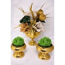 Maviessa Gold Eva Aranjman Yeşil Set