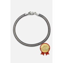 Meks Jewels Gümüş Balık Sırtı Erkek Bilekliği