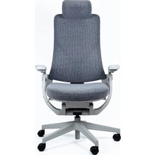 Ofisbazaar Sky Ergonomik Yönetici Koltuğu|ayarlanabilir Başlıklı, Konforlu Ofis Koltuğu Gri
