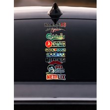 Hologram Oto Arka Cam Sticker Seti 40X15CM–ARABA Cam Yazıları Universal Araç Sticker Folyo Seti5