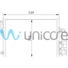 Unıcore Klima Radyatörü Renault Clıo 1.2, Kango 1.5dcı Tüplü 1998-2008 / 7700428083