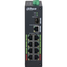 Erdo Ticaret Dahua LR2110-8ET-120, 10PORT, Megabit, 8 Port Megabit Poe, 120W, 1 Port Gigabit, 1 Port Gigabit Sfp,
